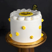 Smiling Daisy Theme Cake