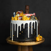 Midnight Black Theme Cake