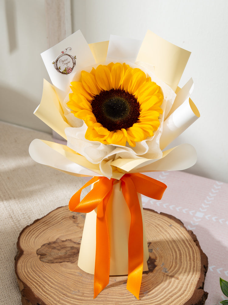 sunflower succulent bouquet Athena
