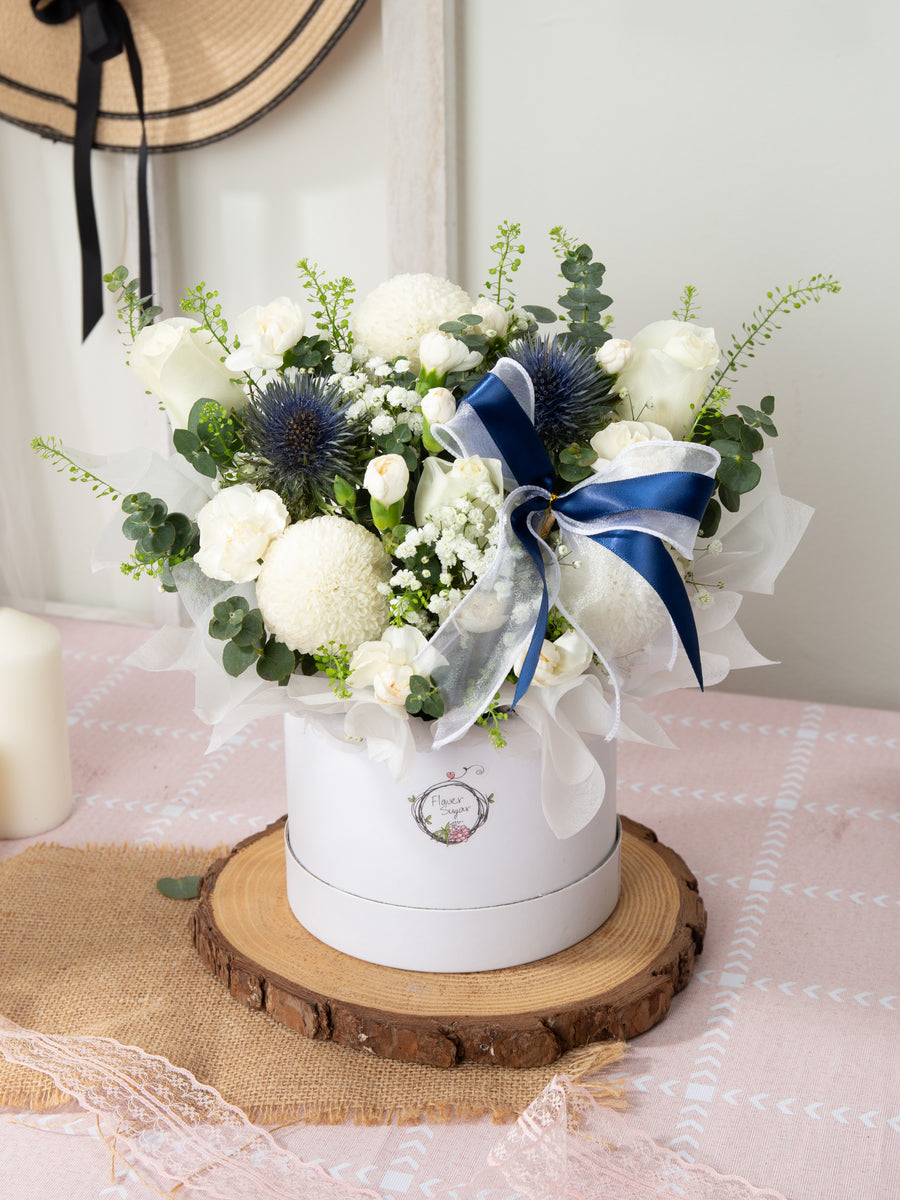 Azure Serenity Flower Box Flower Sugar