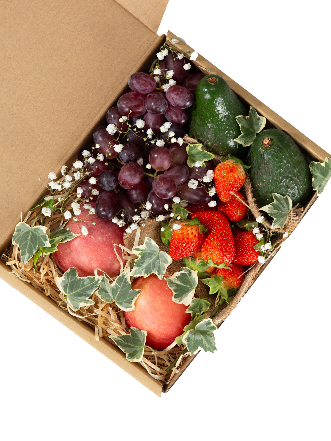 Fruit Box Examples Ruby Fruit Box | Strawberry, Grape, Apple, Avocado – Flower Sugar