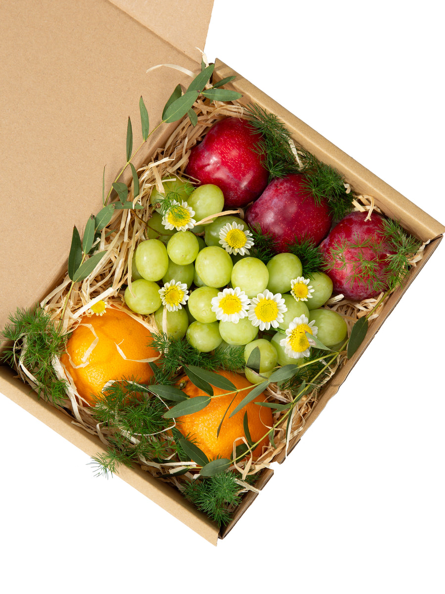 Crimson Fruit Box | Plum, Grape, Orange – Flower Sugar
