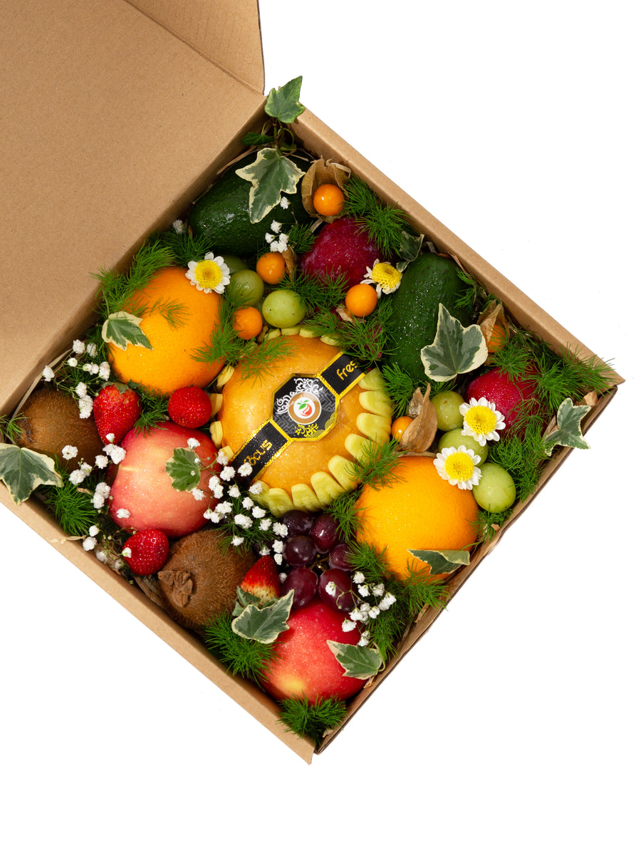Fruit Box Examples Ava Fruit Box | Pear, Plum, Grape, Physalis, Avocado, Strawberry, Kiwi ...