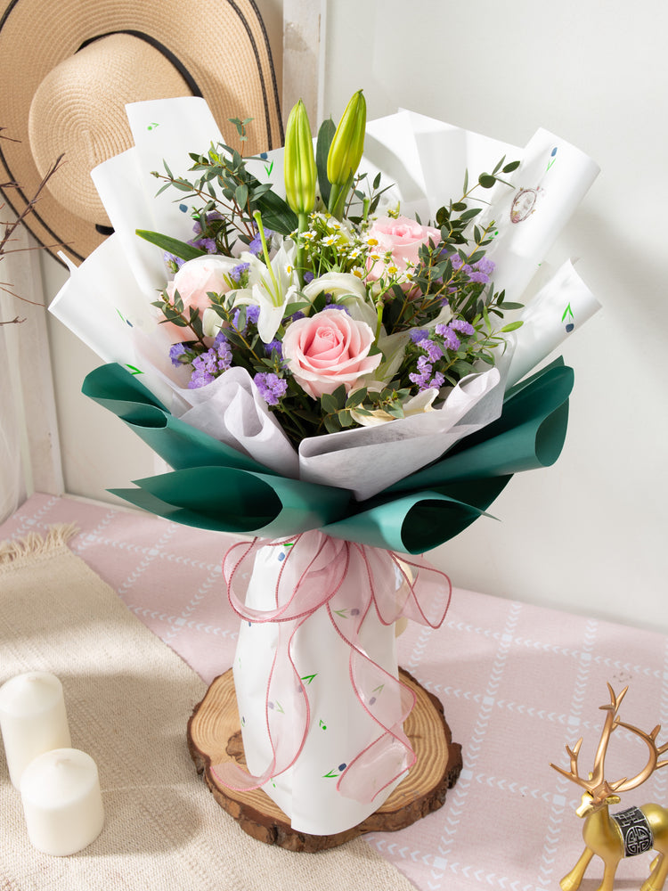 lily flower hand bouquet Garden Bloom