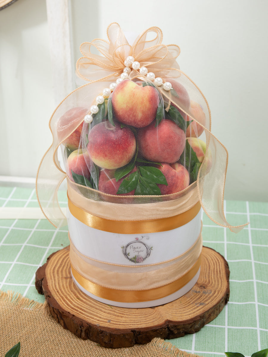 Peach Harvest Fruit Box – Flower Sugar