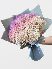 Coloured baby's breath bouquet