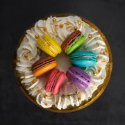 Rainbow Macaroon Theme Cake