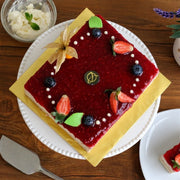 Raspberry Cheese Sponge Cake