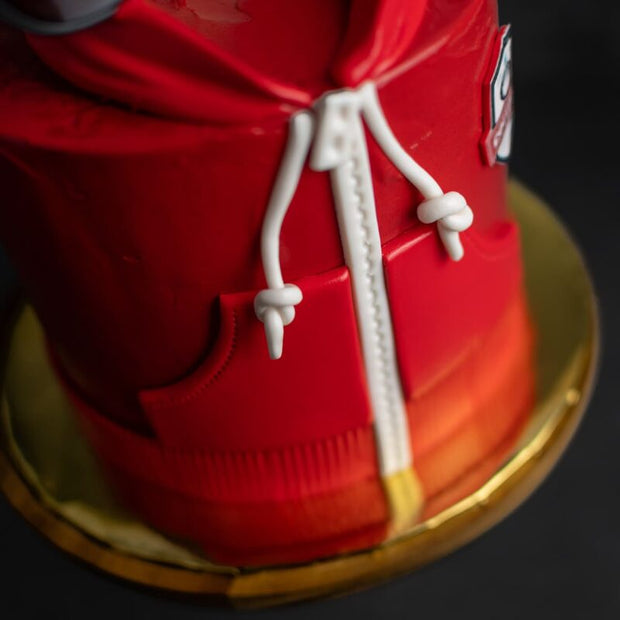 Red Hoodie Theme Cake