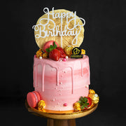 Pink Drop Strawberry Cake
